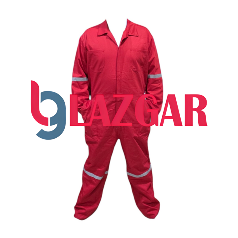 Overol Rojo 100% Algodón con Reflejantes.