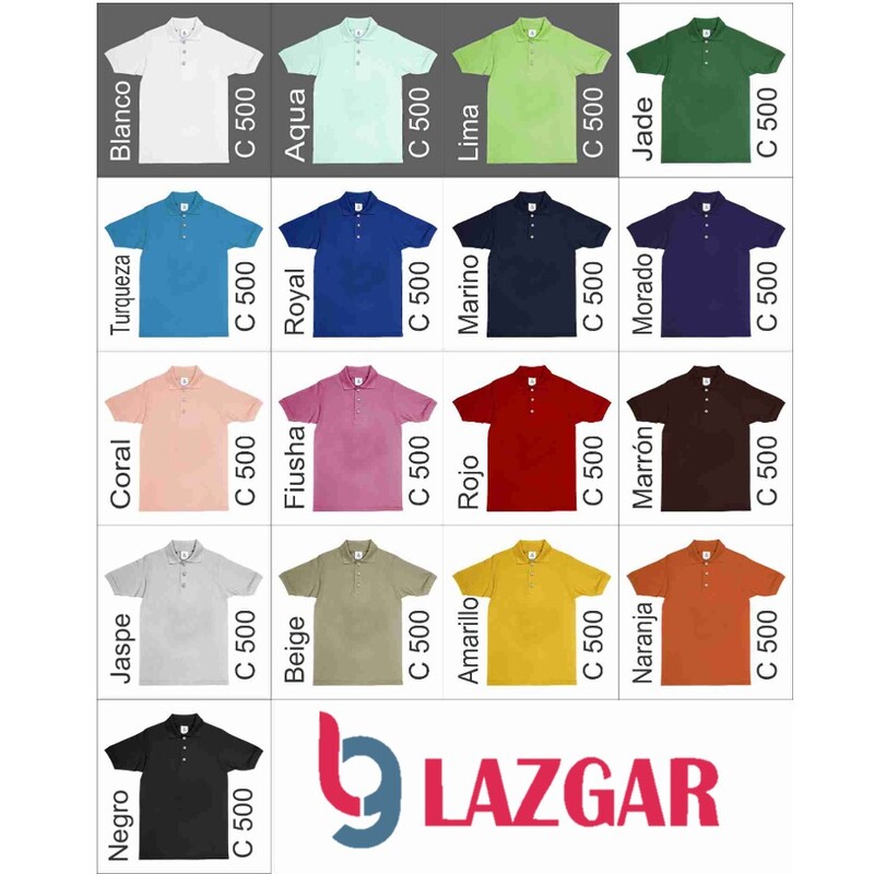 Playeras tipo Polo.